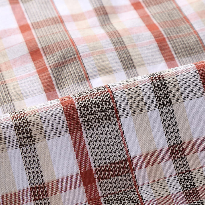 Herren Kariertes leichtes Baumwoll-Overshirt mit Brustpattentaschen – Taviero