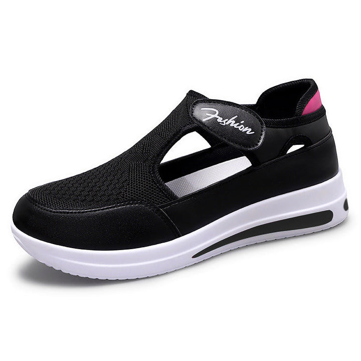 Damen Flexible Slip-On Fitnessschuhe mit atmungsaktiver Netzoberfläche Echo Archiv