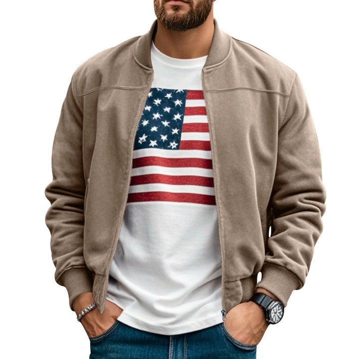 Herren stylische Bomberjacke mit praktischen Taschen und weichem Innenfutter Echoarchiv