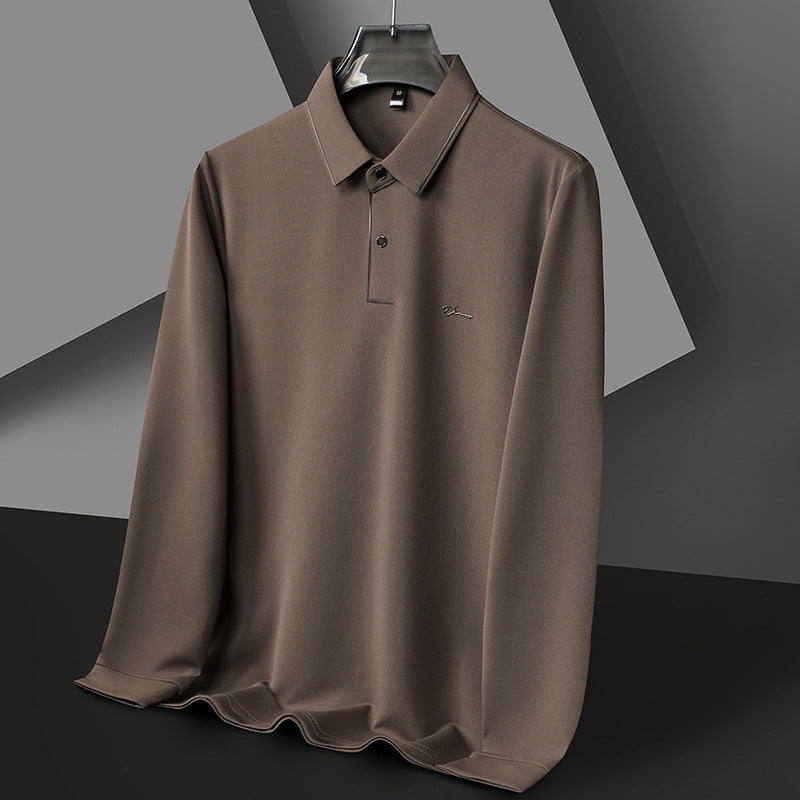 Herren Hochwertiges Langarm Poloshirt mit feuchtigkeitsregulierendem Stoff Echoarchiv