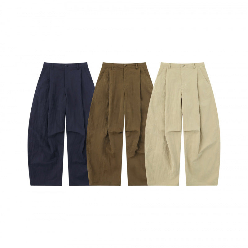 Damen Weite Ballonhose aus Baumwollmischung mit hohem Bund und elastischem Rückengummi Echo Archiv