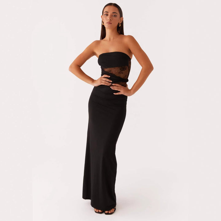 Damen Elegantes Minikleid mit verführerischem Spitzenoberteil und figurbetontem Schnitt Echo Archiv