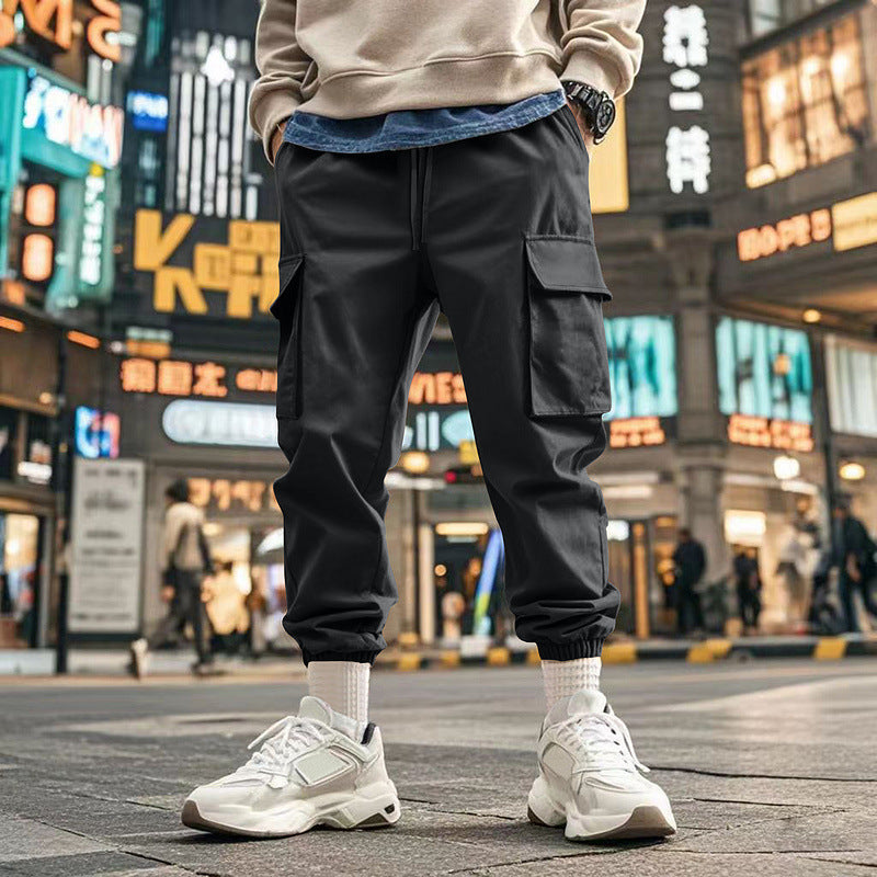 Herren Cargo-Hose mit elastischem Bund und praktischen seitlichen Taschen Echoarchiv