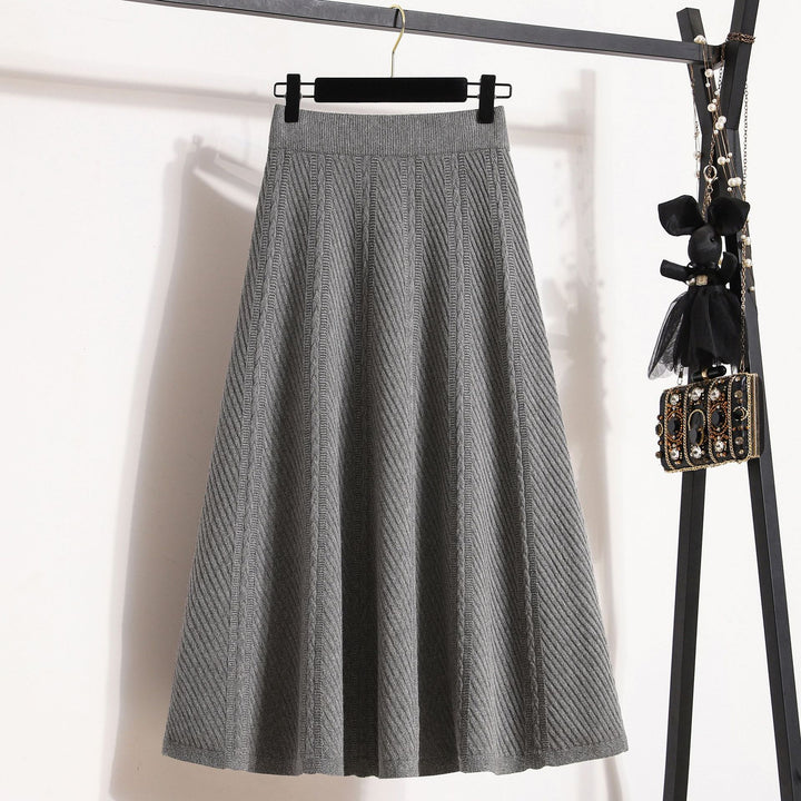 Damen Eleganter, schwingender Strickrock Echo Archiv