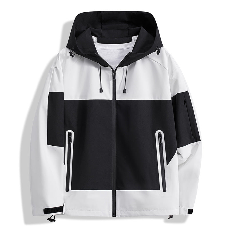 Herren Funktionsjacke mit atmungsaktiven Einsätzen und verstellbarer Kapuze Echoarchiv