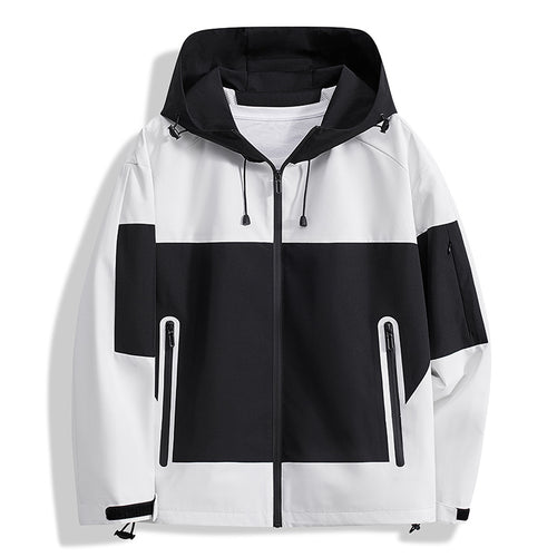 Herren Funktionsjacke mit atmungsaktiven Einsätzen und verstellbarer Kapuze Echoarchiv