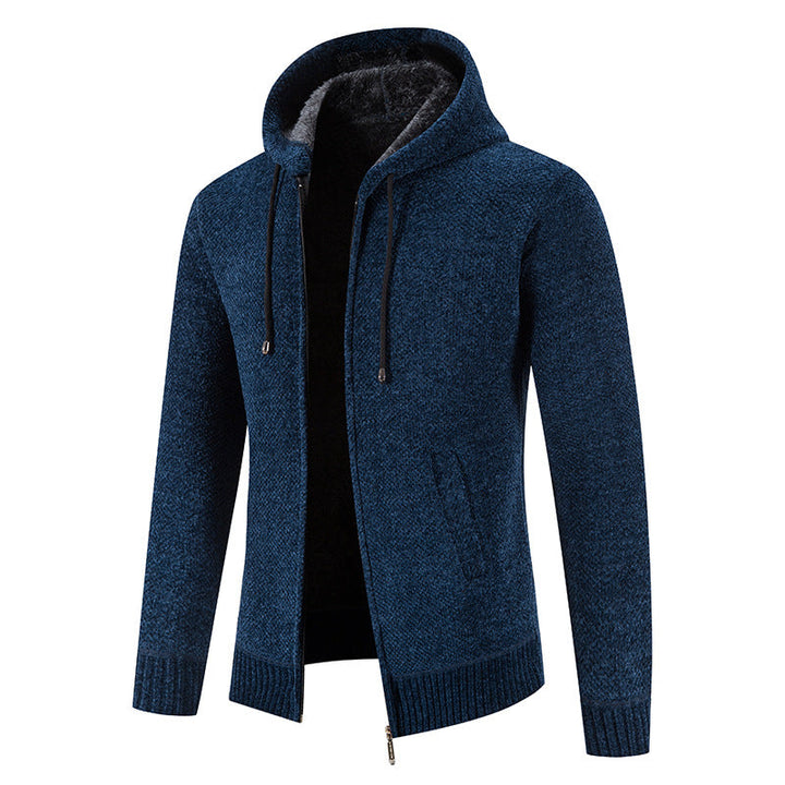 Herren Kapuzenjacke mit weichem Innenfutter und innovativem Design Echoarchiv