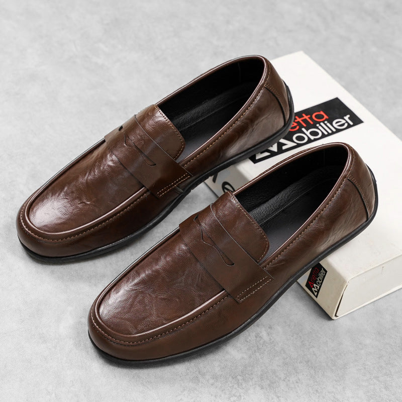 Herren Elegante Mokassins mit feinen Detailnähte Echo Archiv