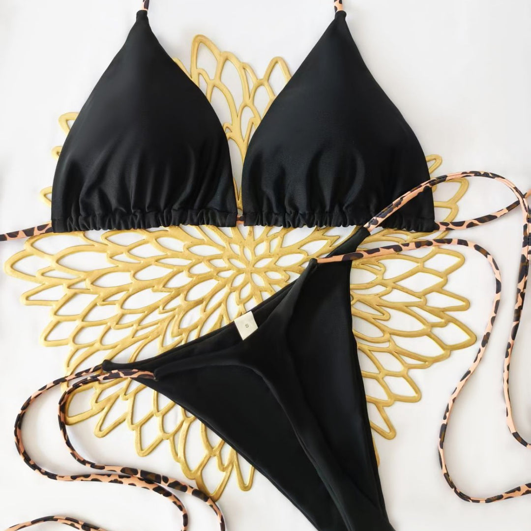Damen Bikini-Set mit trendigem Animal-Print und modischem Schleifen-Detail Echo Archiv