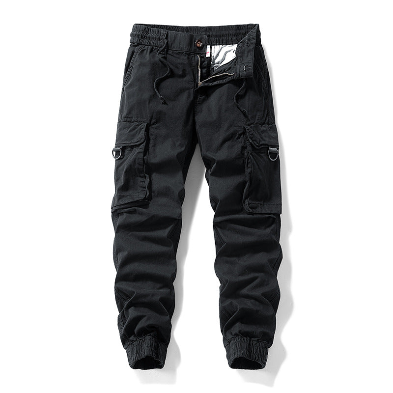 Herren Cargo-Jogginghose im Utility-Stil mit Elastikbund, Kordelzug und Multifachtaschen Echo Archiv