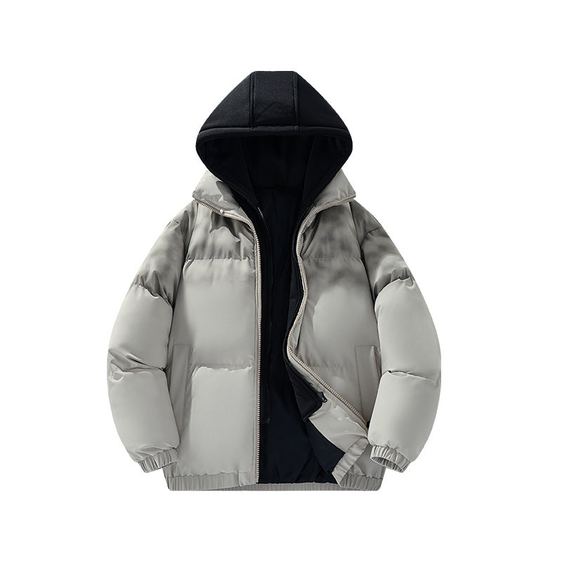 Herren Gefütterte Oversize-Steppjacke mit abnehmbarem Kapuzen‑Einsatz und Farbverlauf Echo Archiv