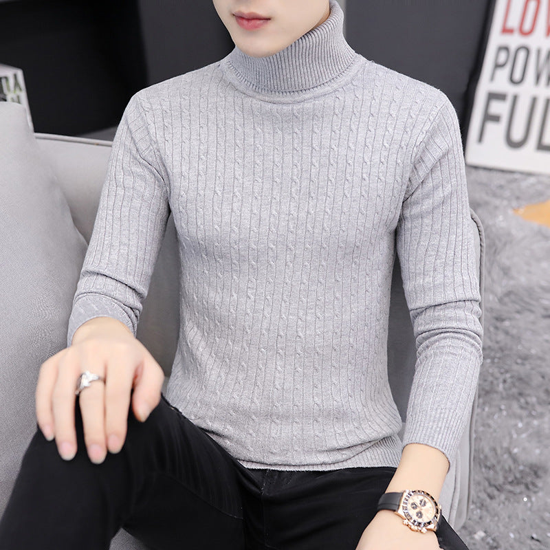 Herren Rollkragenpullover im stilvollen Rippstrickdesign Echoarchiv