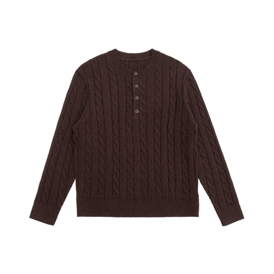 Damen Strick-Cardigan mit Zopfmuster und Rundhalsausschnitt Echoarchiv