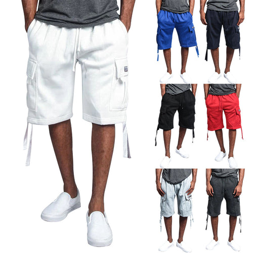 Herren modische Cargo-Shorts mit praktischen Taschen und verstellbarem Kordelzug Echoarchiv