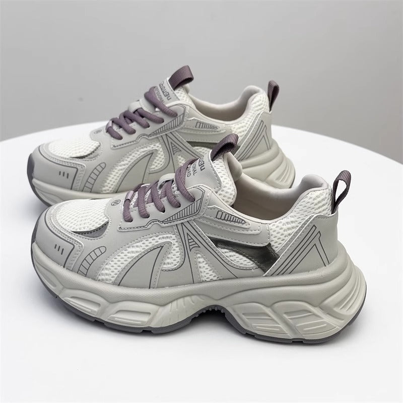 Damen Sportliche Sneakers mit atmungsaktiver Mesh-Oberfläche und gepolsterter Sohle Echo Archiv