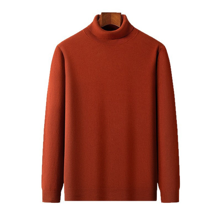 Herren Eleganter Rollkragenpullover aus feiner Wolle Echoarchiv