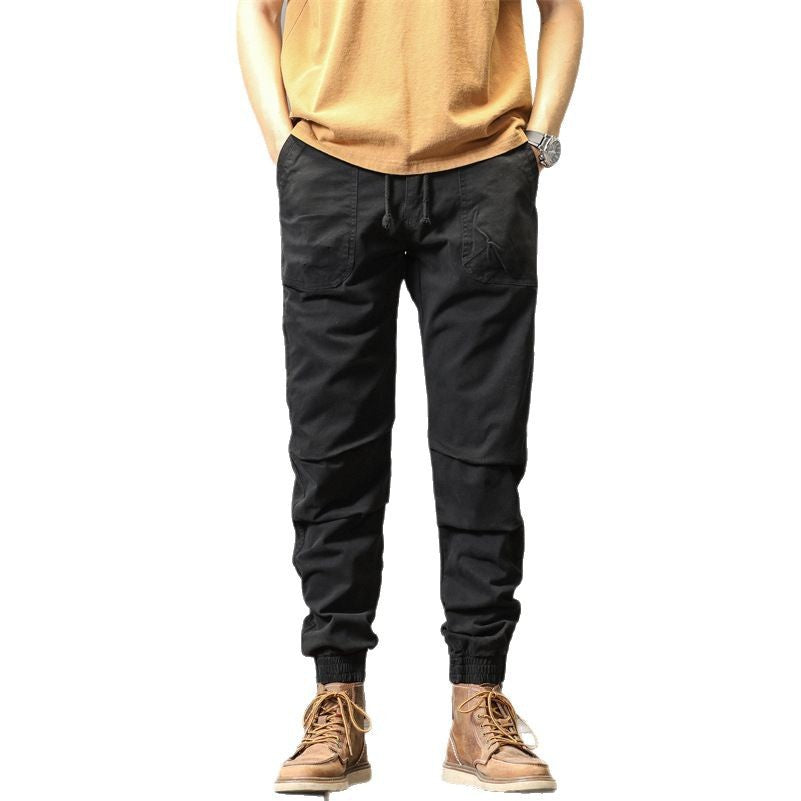 Herren bequeme Cargo-Hose mit elastischem Bund und multifunktionalen Taschen Echoarchiv
