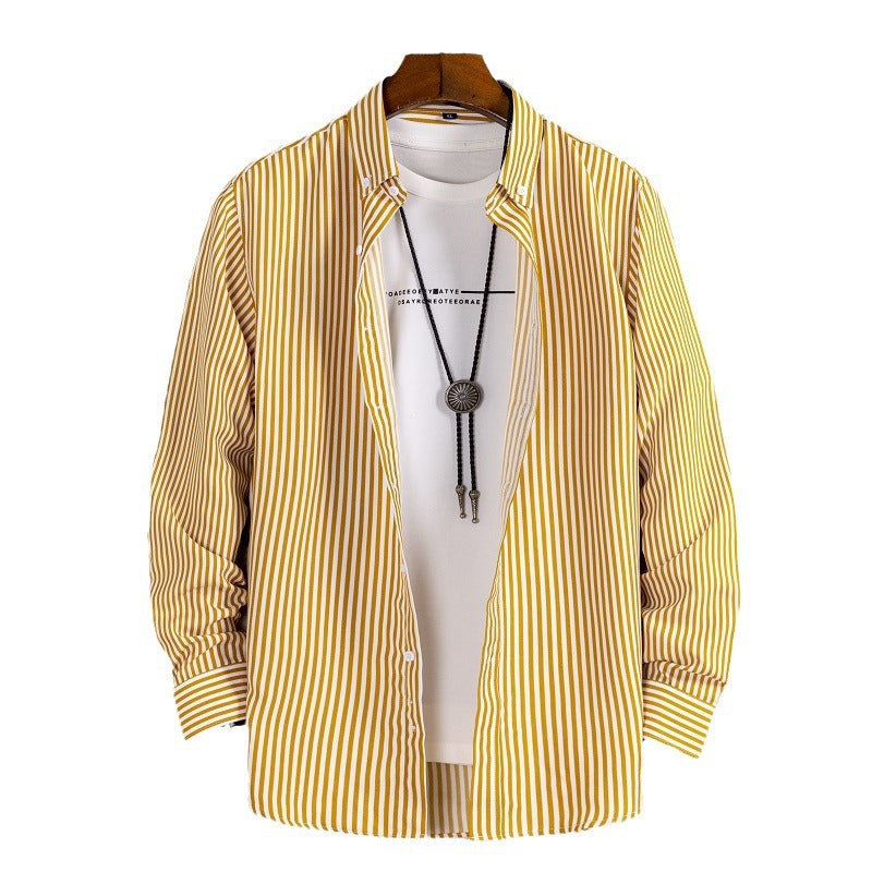Herren nan lässige Hemdjacke aus leichter Baumwollmischung mit Button-Down-Kragen Echo Archiv