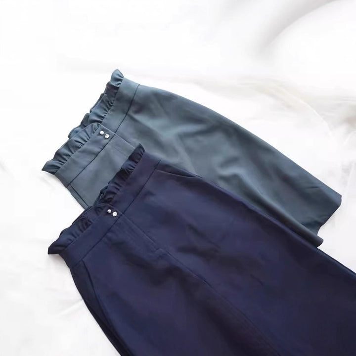 Damen Elegante Bluse mit Rüschendetails Echoarchiv