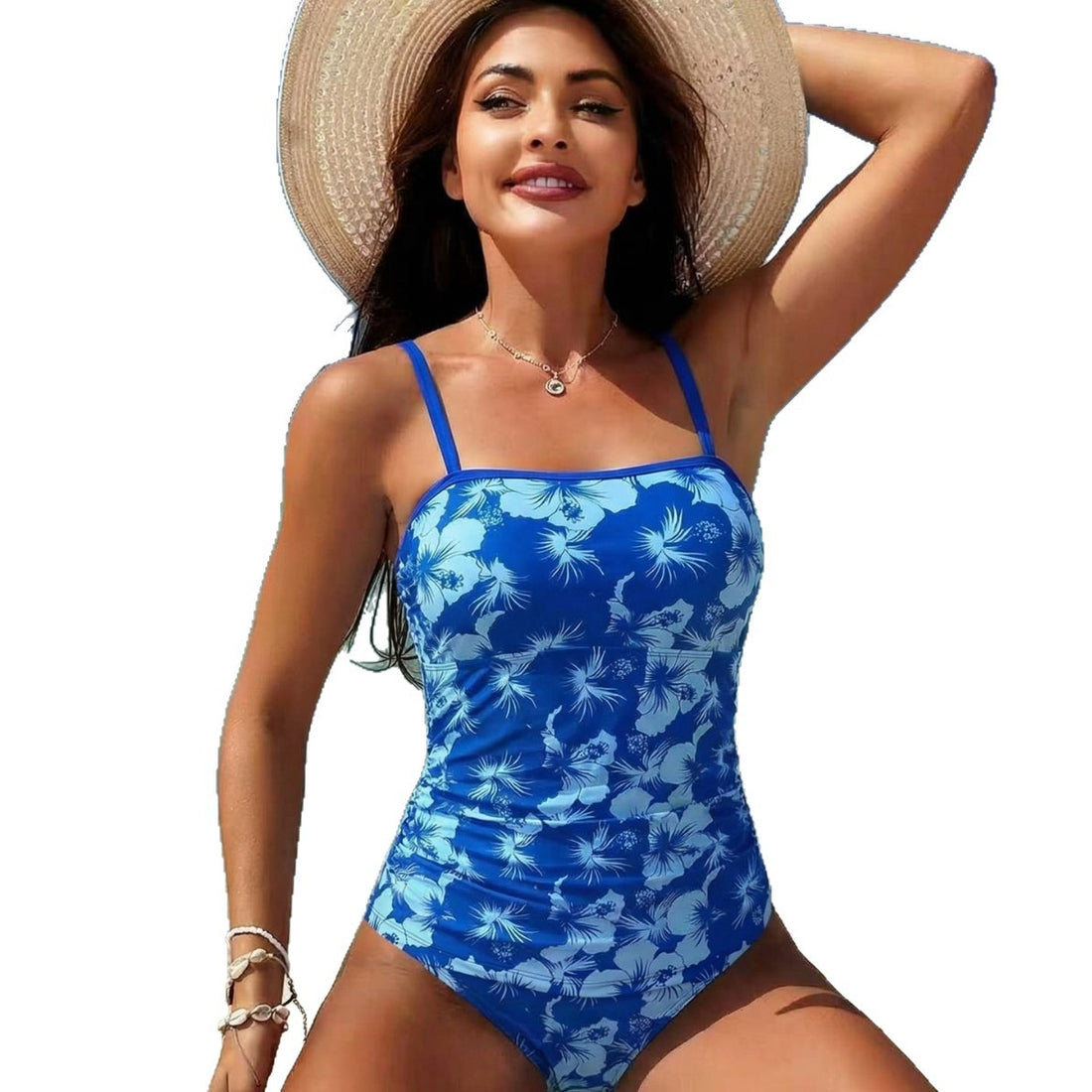 Damen Eleganter Floral Badeanzug mit moderner Silhouette – Maréssa