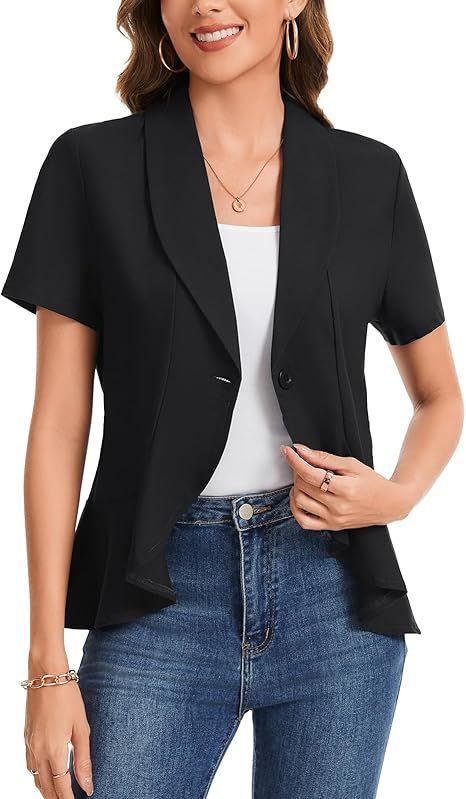 Damen schicke Blazerjacke mit asymmetrischem Schnitt Echo Archiv
