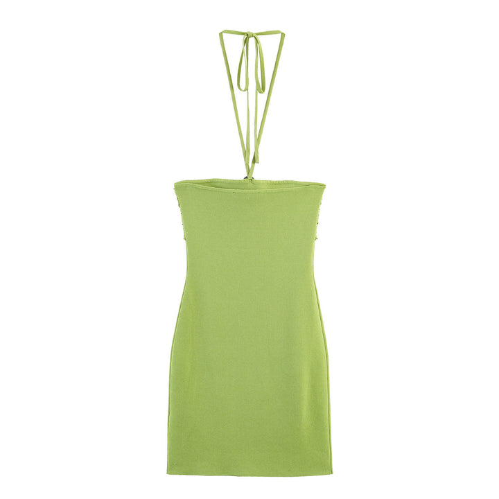 Damen Minikleid mit raffinierten Rüschendetails und schickem Halterneck Echo Archiv