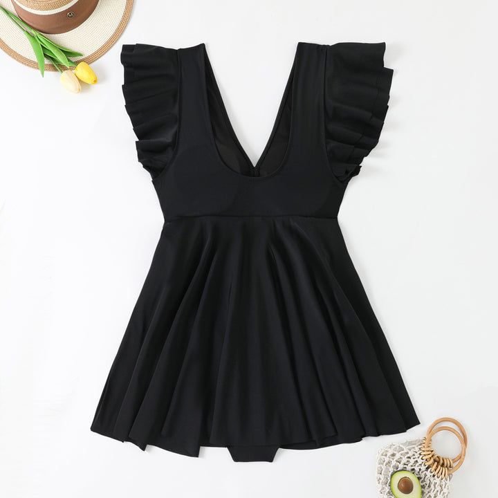 Damen elegantes Wickel-Badekleid Echo Archiv