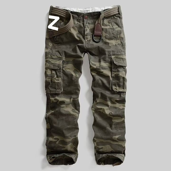 Herren Cargohose mit multifunktionalen Taschen und modernem Camouflagemuster Echoarchiv