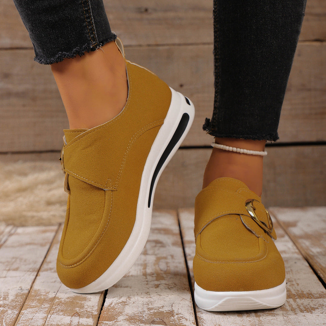 Damen Sneaker mit modischem Schnallenverschluss und bequemer Sohle Echo Archiv