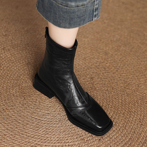 Damen Modische Stiefeletten mit Reißverschluss Echo Archiv