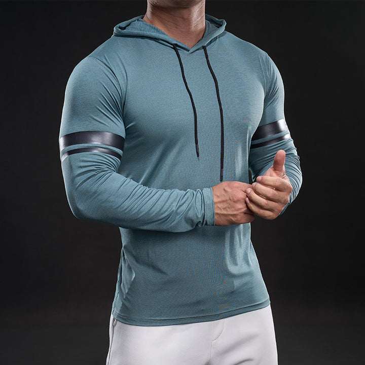 Herren sportliches Langarm-Hoodie-Shirt Echoarchiv