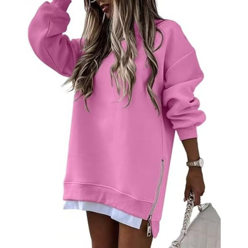 Damen Lässiger Hoodie mit seitlichem Reißverschluss Echo Archiv