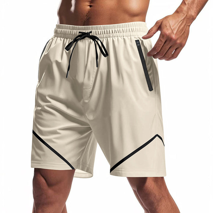 Herren Sportliche Laufshorts mit Seitentaschen und elastischem Bund Echoarchiv