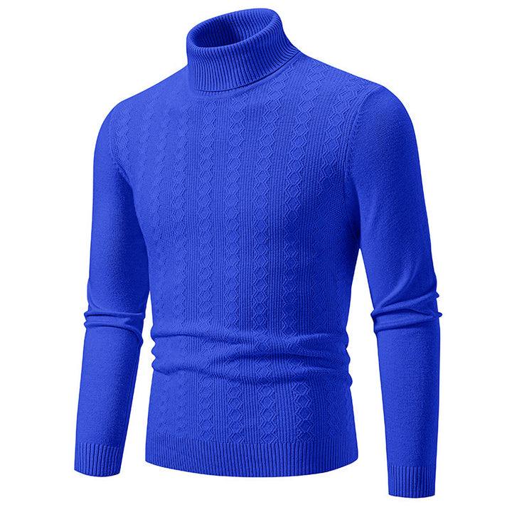 Herren Komfortabler Rollkragenpullover mit strukturiertem Design und hochwertiger Baumwolle Echoarchiv