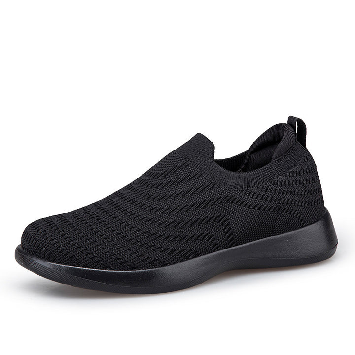 Damen nan Feinstrick-Ballerina-Sneaker mit elastischem Einstieg, gepolstertem Komfortfußbett und flexibler Leichtsohle Echo Archiv