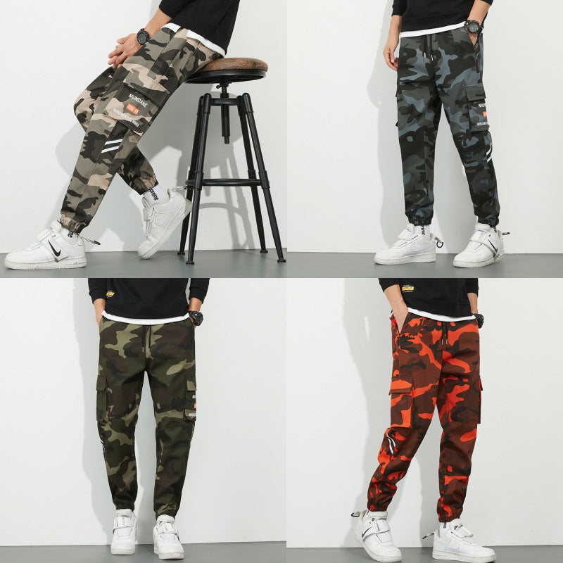 Herren Urbanes Camouflage-Jogger mit Utility-Taschen und elastischem Knöchelsaum Echo Archiv