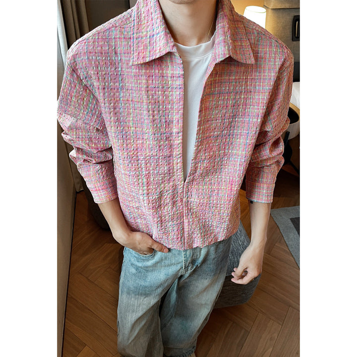 Herren Freizeithemd Bluse mit strukturiertem Design Echo Archive