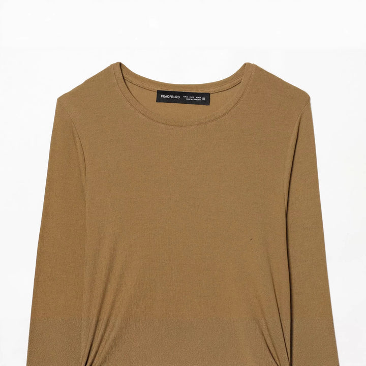 Damen nan tailliertes Longsleeve mit seitlicher Raffung und Tunnelzug Echo Archiv