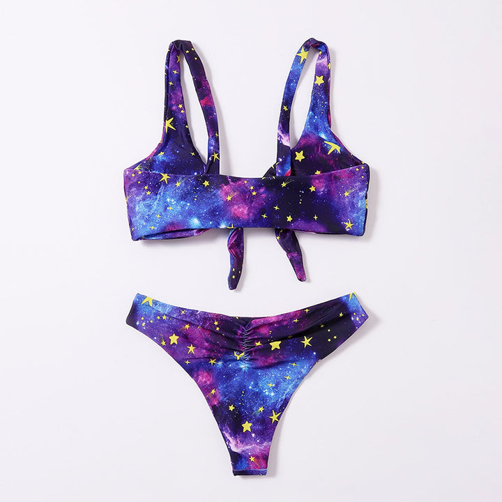 Damen Buntes Sternenmotiv Bikini Echo Archiv