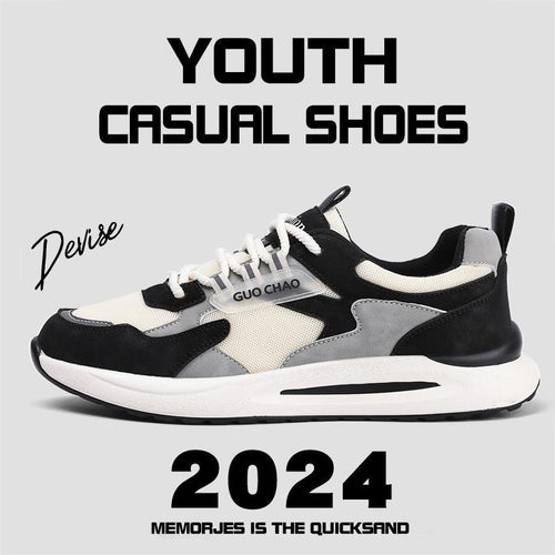 Unisex Moderne leichte Freizeit-Sneaker mit gepolstertem Komfortfußbett und atmungsaktivem Mesh-Overlay Echoarchiv