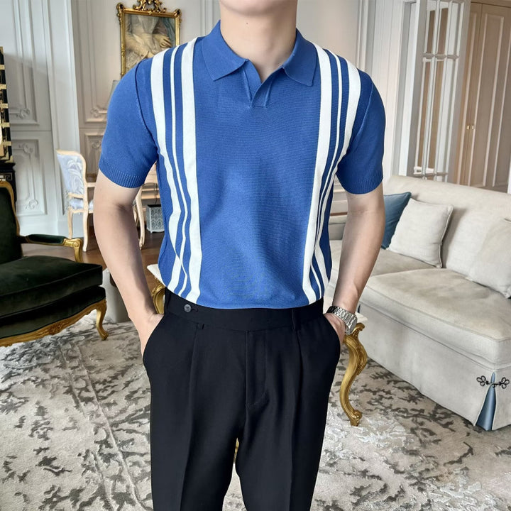 Stylische Herren-Polohemd mit Streifen Echo Archive