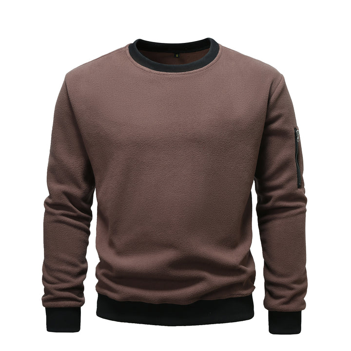 Herren Fleece Sweatshirt mit praktischer Seitentasche Echoarchiv