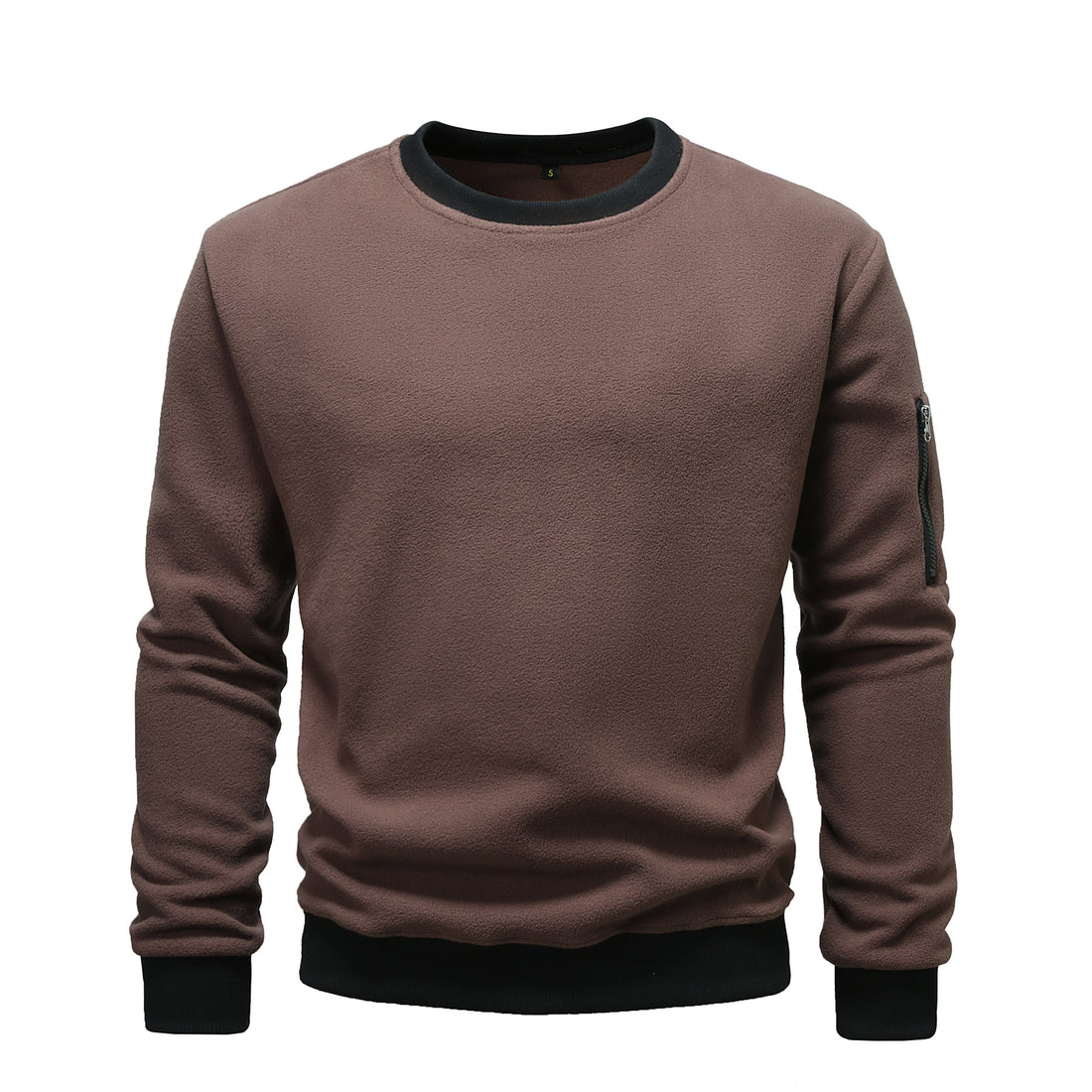 Herren Fleece Sweatshirt mit praktischer Brusttasche – Marzano