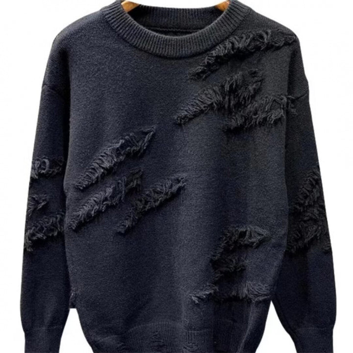 Damen Modischer Pullover mit Fransen – Mavelle