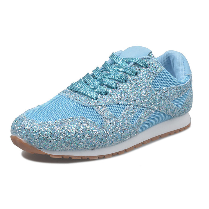 Damen Strassbesetzte Retro-Sneaker mit gepolsterter Laufsohle Echoarchiv