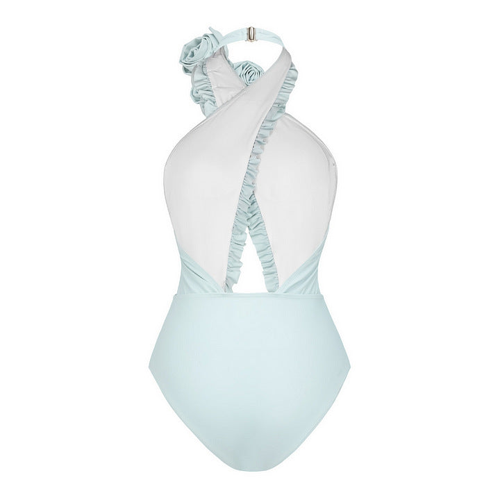 Damen Schwimmanzug mit floralem Design und raffinierter Cut-Out-Optik Echo Archiv