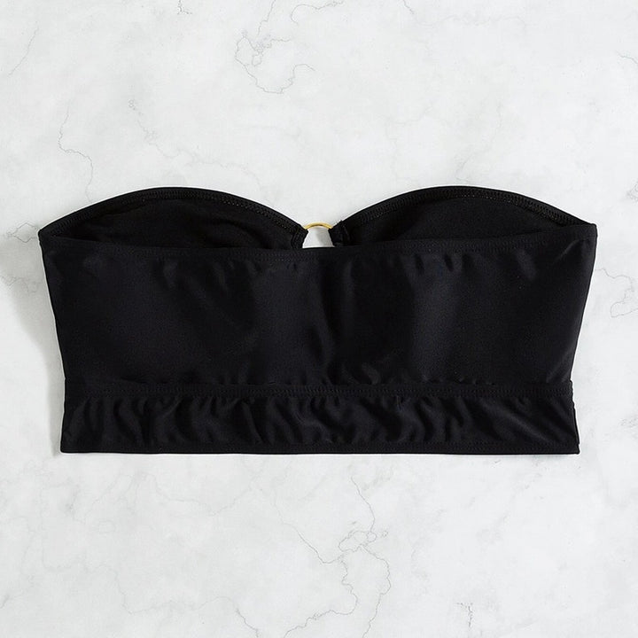 Damen Bandeau-Bikini-Oberteil mit dekorativem Ring-Detail Echo Archiv