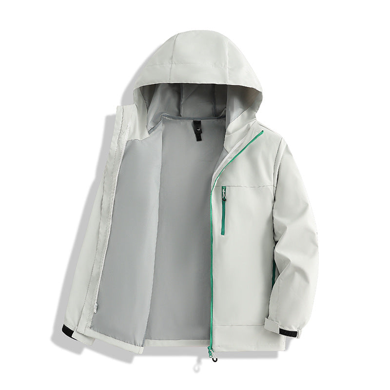 Herren Minimalistische Kapuzen-Softshelljacke mit atmungsaktivem Meshfutter & verdecktem Reißverschluss Echoarchiv