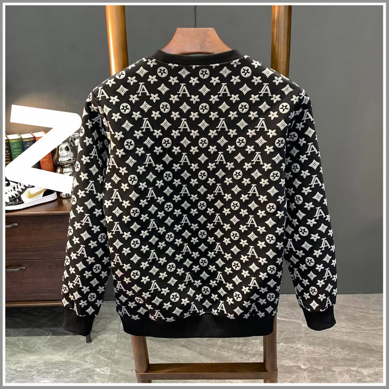 Herren lässiger Sweatshirt mit strukturellem Design Echoarchiv