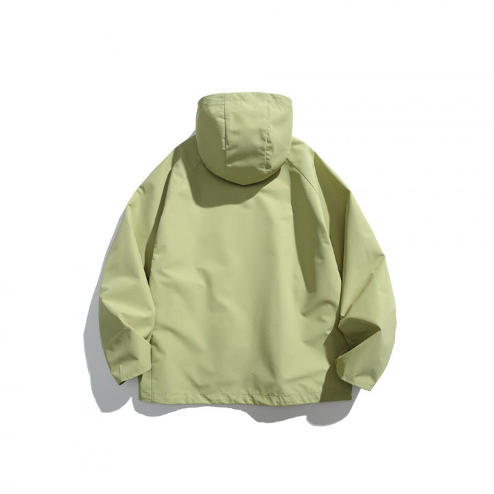 Unisex Leichte Tech-Regenjacke mit asymmetrischem Reißverschluss Echo Archiv